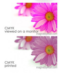 CMYK monitor vs paper