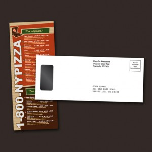 Pizza Takeout Menu Postcard Magnet