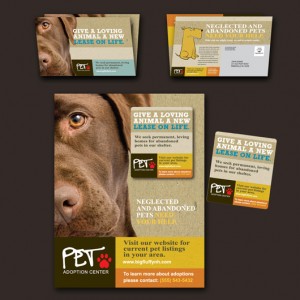 Dog Rescue postcard magnet mailer